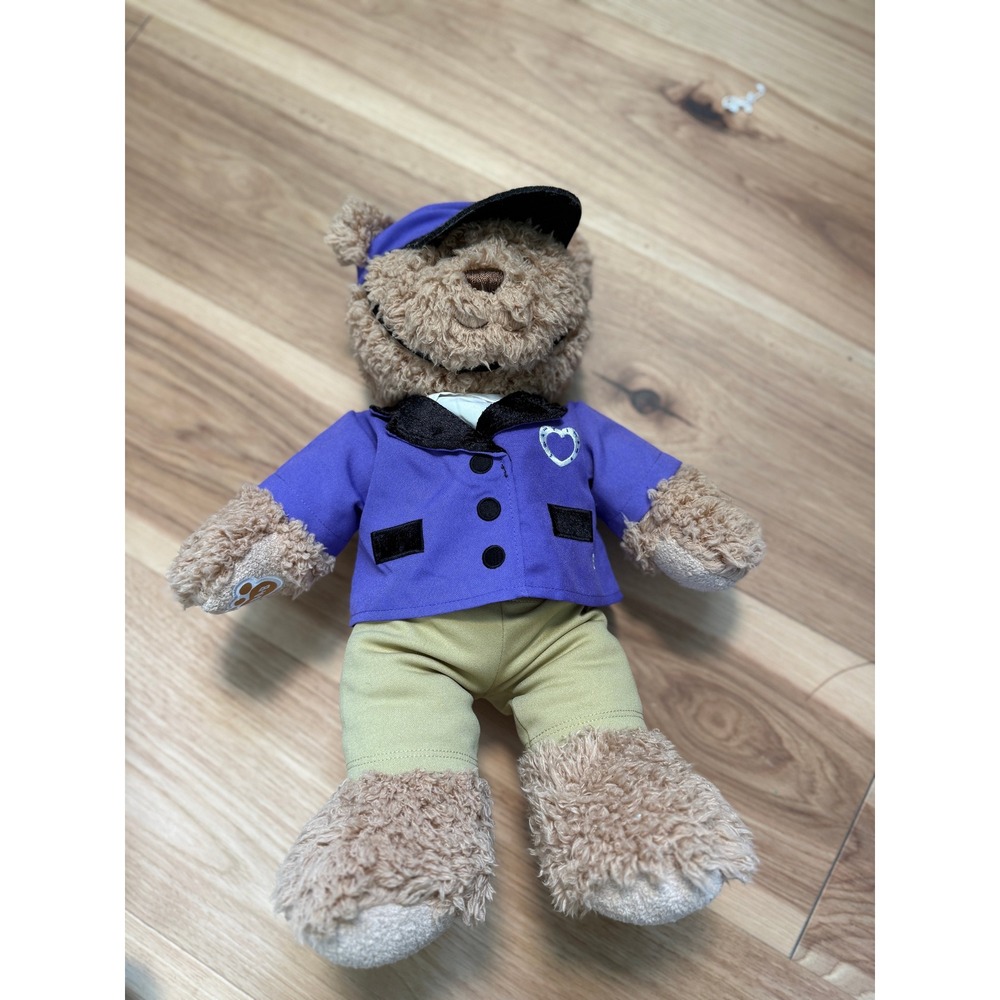 Build A Bear Plush Toy Kids 16" Purple Equestrian Riding Jacket Hat Tan Pants